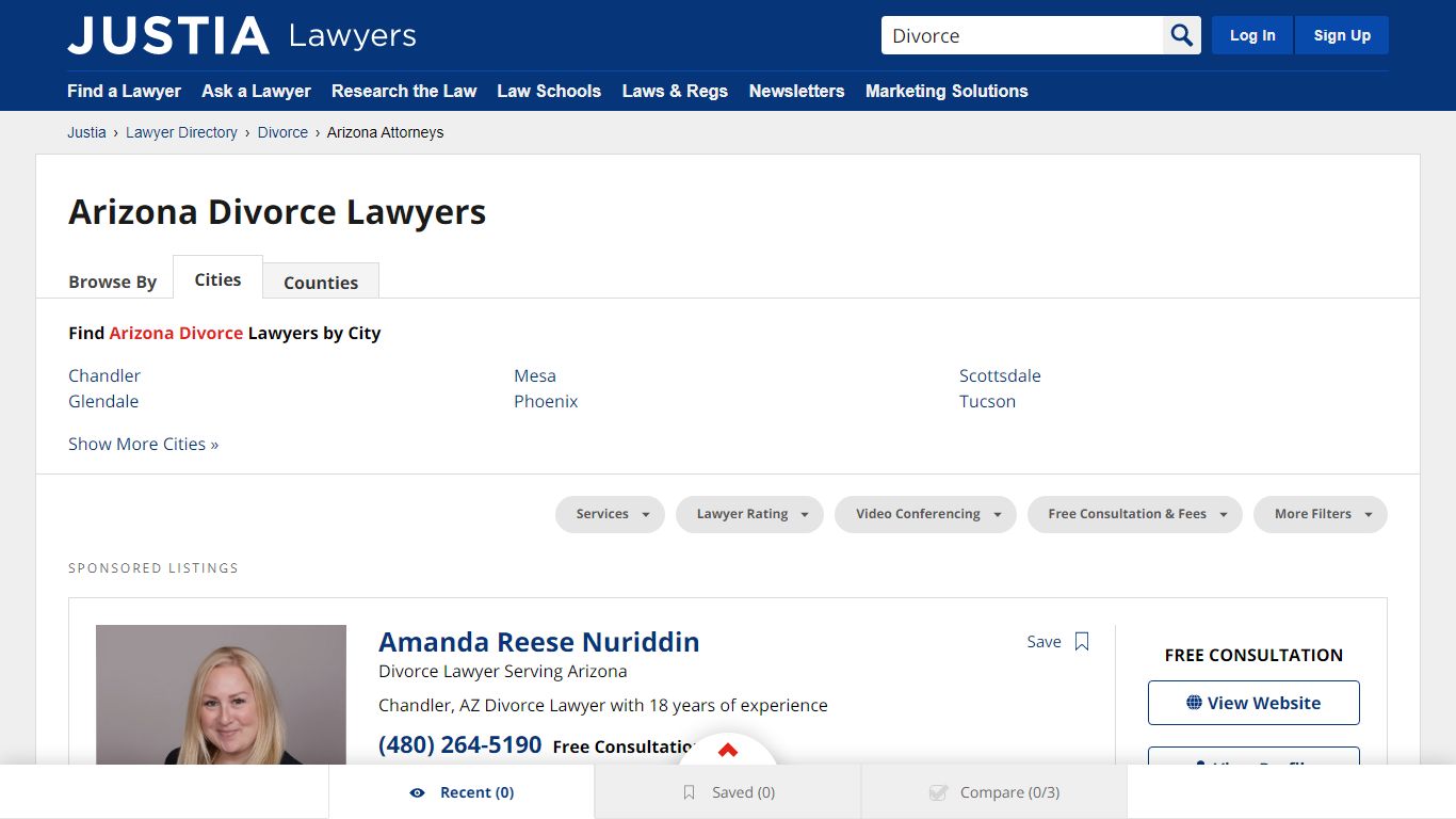 Compare Top Divorce Attorneys in Arizona - Justia